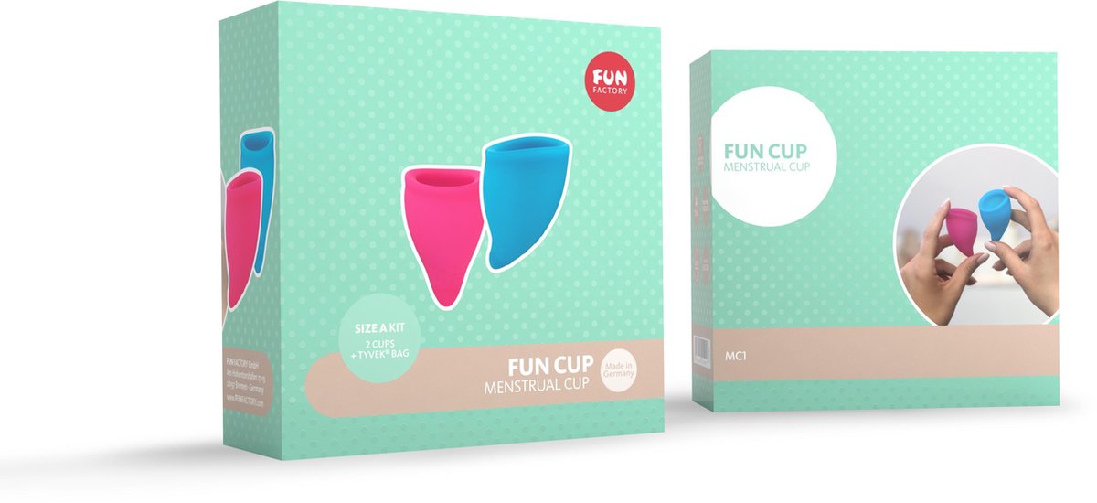 Fun Factory Fun Cup Menstruatiecup - Small - Roze & Turquoise