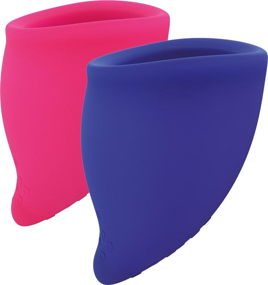 Fun Factory Fun Cup Explore Kit Menstruatiecup - 2 stuks - Roze & Blauw