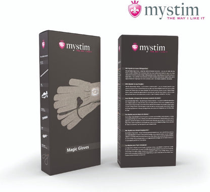 Mystim Magic Gloves - Vibrerende Handschoenen - Grijs