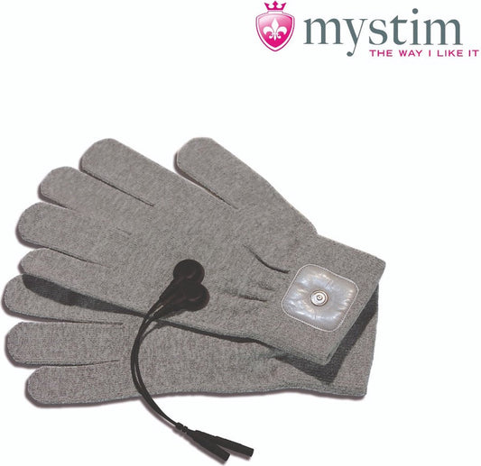 Mystim Magic Gloves - Vibrerende Handschoenen - Grijs